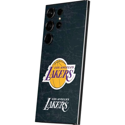 NBA Los Angeles Lakers Black Primary Logo Galaxy S25 Ultra Skin